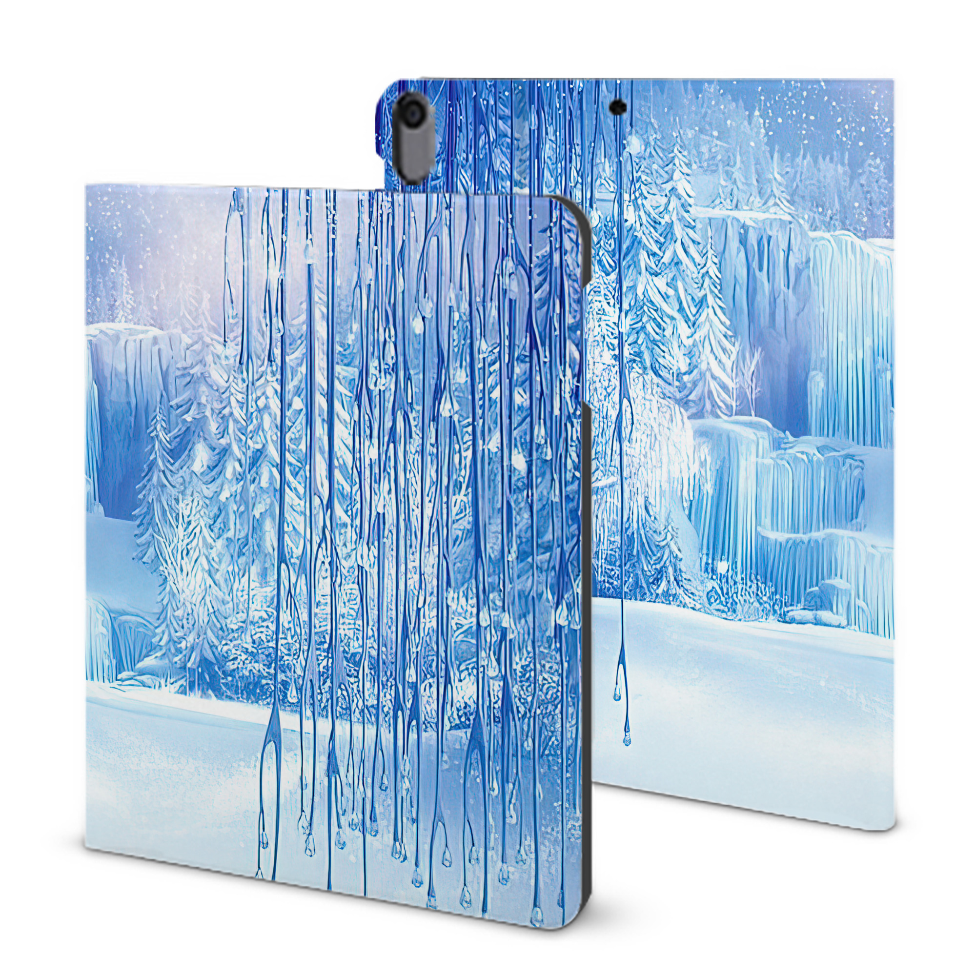 （画像用） アナと雪の女王 アンナ エルサ Frozen Anna Elsa IPad ケース ブック型 PUレザー TPU 耐衝撃 軽量 薄型 ペン収納なし 全面保護 IPad 各モデル対応